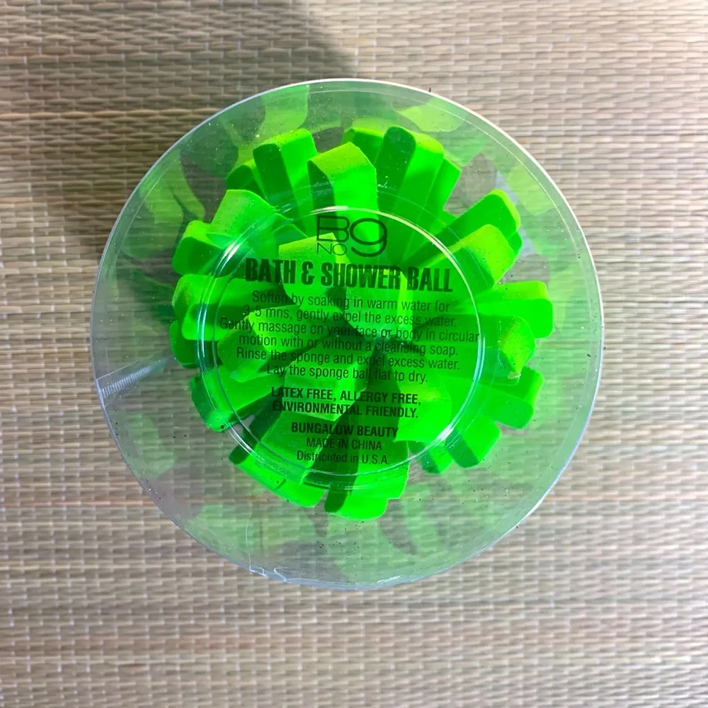 B9 NO Bath & Shower Ball 3 Piece Set Color Green